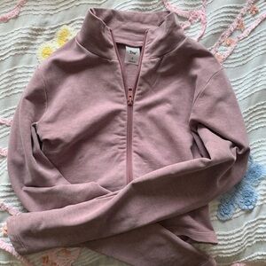 Aritzia Crop Zip Top